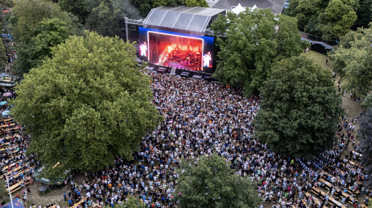 Anlægsscenen på Ringsted Festival