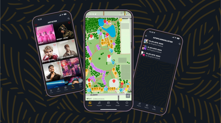 Find vej til fest og lækkerier – direkte i vores app